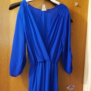 Royal Blue Fit and Flare Dress